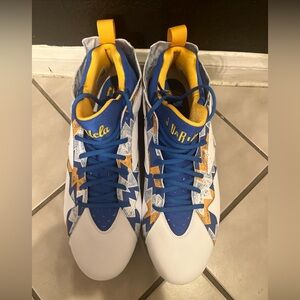 NEW Nike Air Jordan 7 Vapor Edge Low UCLA PE Football Cleats Men's Sz 15